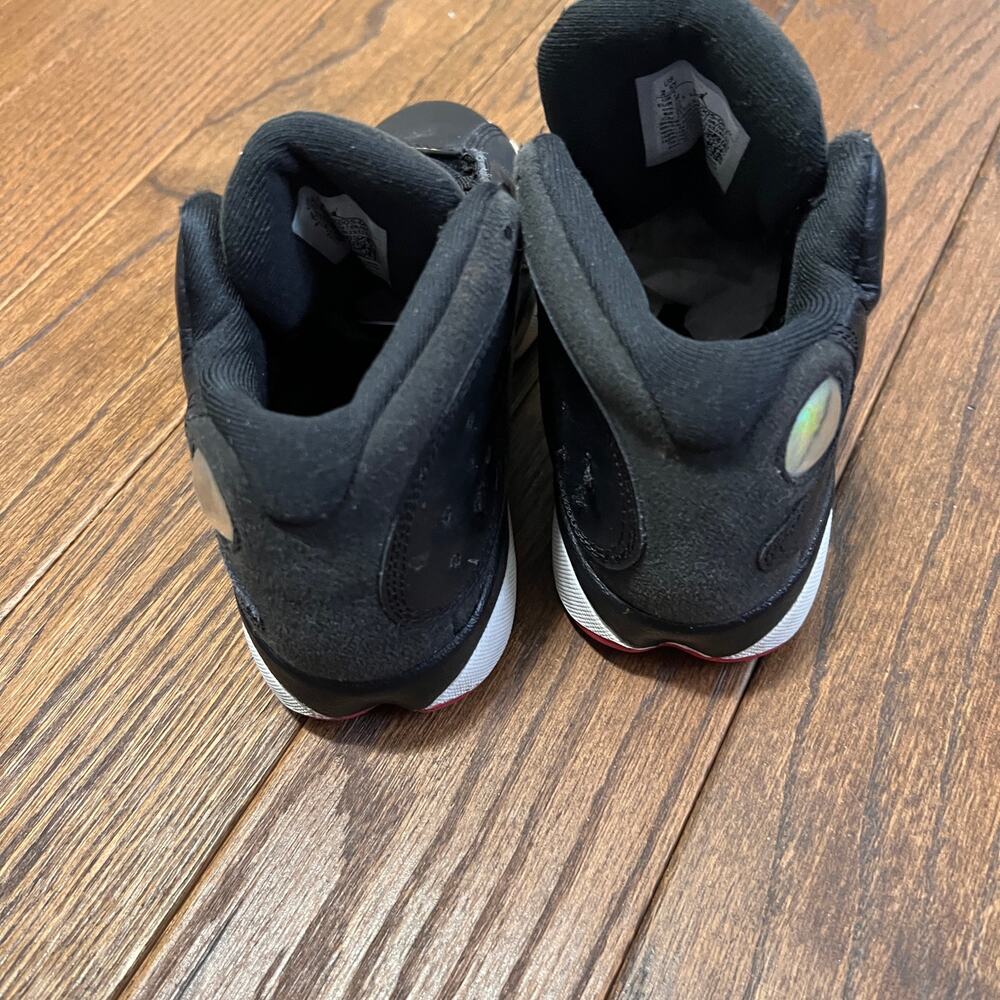 Air Jordan 13 Retro playoff Black high top sneakers Sz 2.5 - Picture 2 of 8